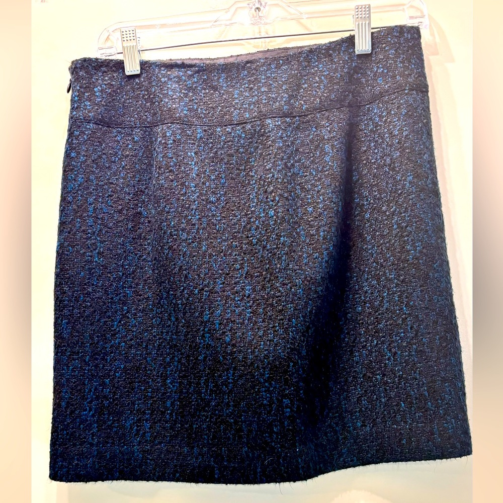 Ann Taylor Loft blue and black skirt